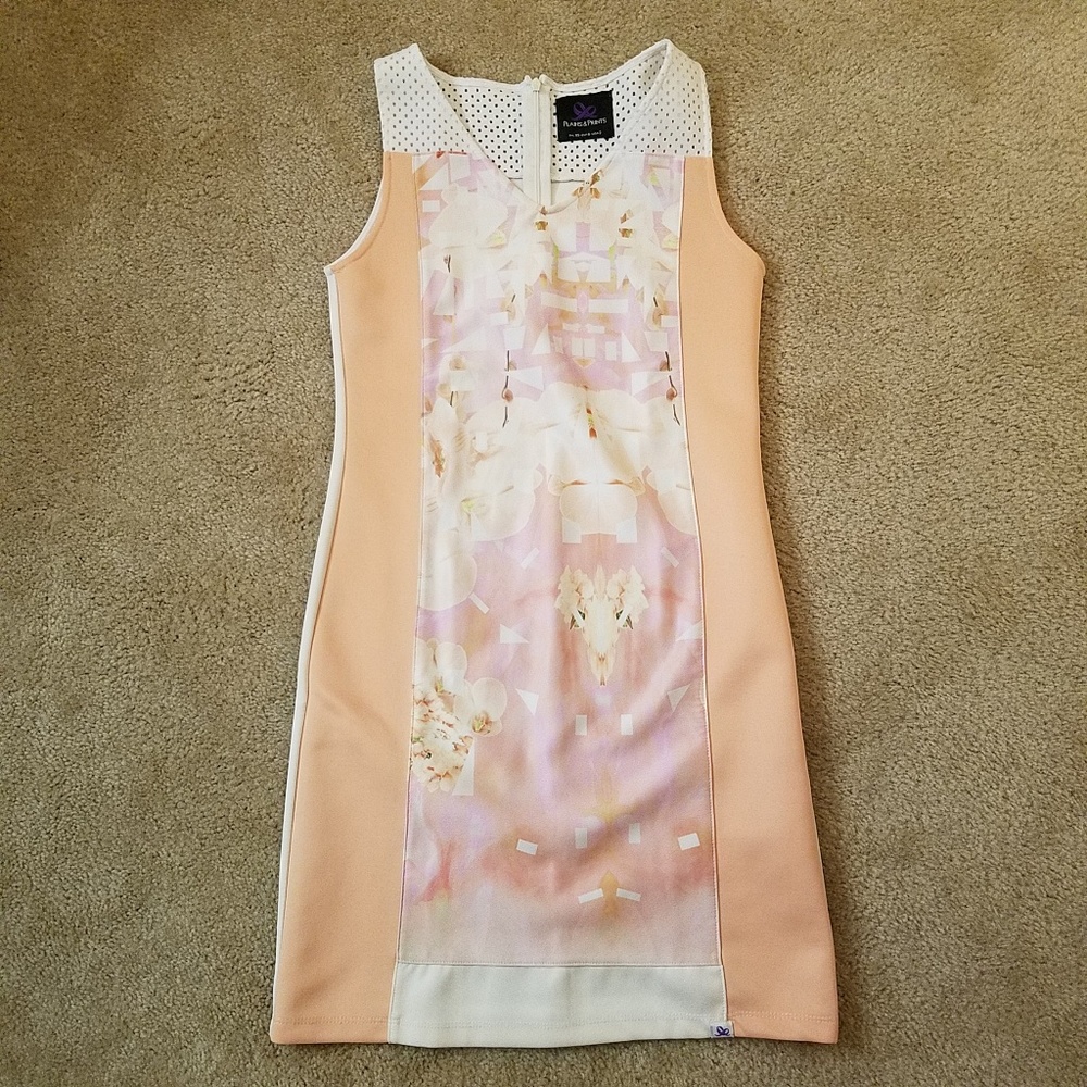Plain&prints dress